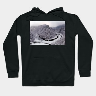 Frosty canyon and river Hoodie